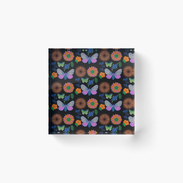 Item preview, Vintage floral and butterfly decorative pattern designed and sold by mpandam.