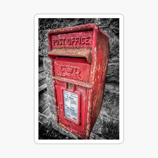 ER Royal Mail Style Post Box Money Change Coin Jar Bank Tin Plate Souvenir Gift 