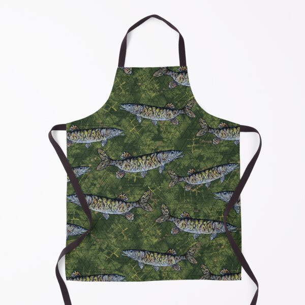 Item preview, Musky Fish Green Camo Pattern designed and sold by Michelebuttons.