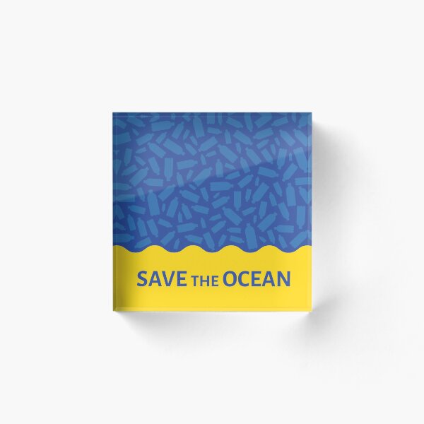 Item preview, La imagen del tema ecológico "Salvar el océano" designed and sold by Olena Ambrosova.