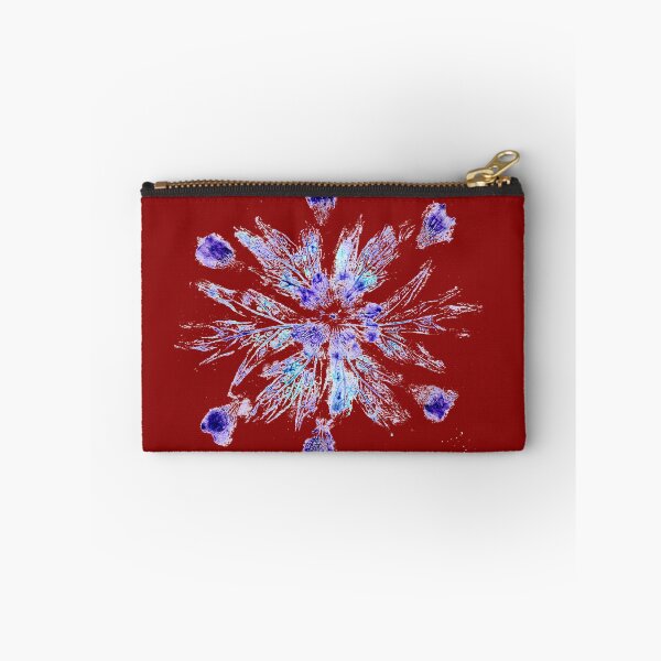 Item preview, 'Snowflake' nature print (red background) designed and sold by Kathryn Green.