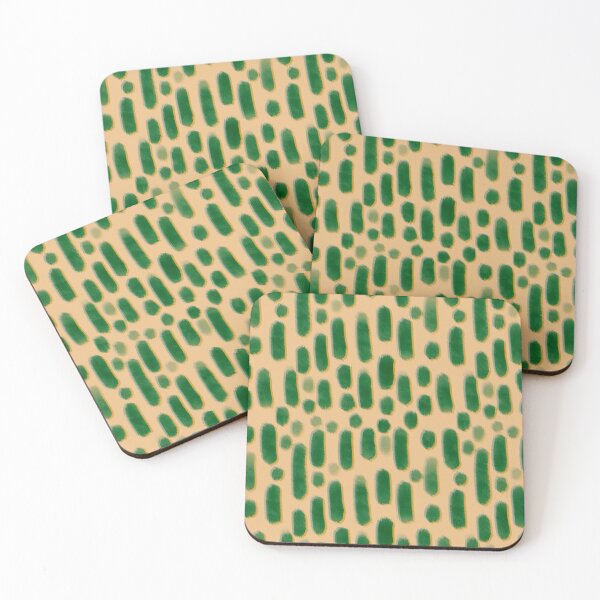 Item preview,  Acidic green pattern on an orange background  designed and sold by purumArt.