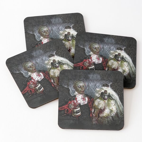 Item preview, Zombie Groom and Zombie Bride at Their Wedding | Creepy Couples Goals Couple Goals Relationship Goals Zombie Halloween Lover Holiday Idea designed and sold by triciakitty.