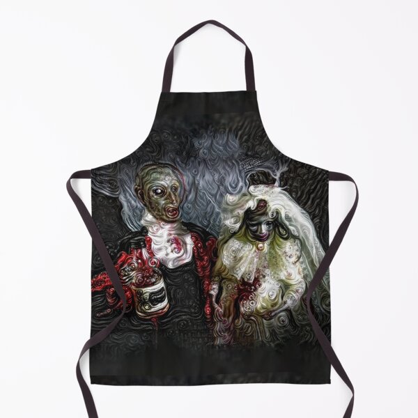 Item preview, Zombie Groom and Zombie Bride at Their Wedding | Creepy Couples Goals Couple Goals Relationship Goals Zombie Halloween Lover Holiday Idea designed and sold by triciakitty.