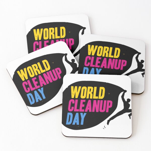 World Cleanup Day Coasters (Set of 4)