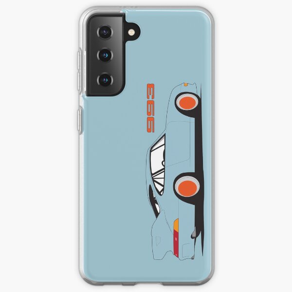 Porsche 993 Samsung Phone Case - Blue Samsung Galaxy Soft Case