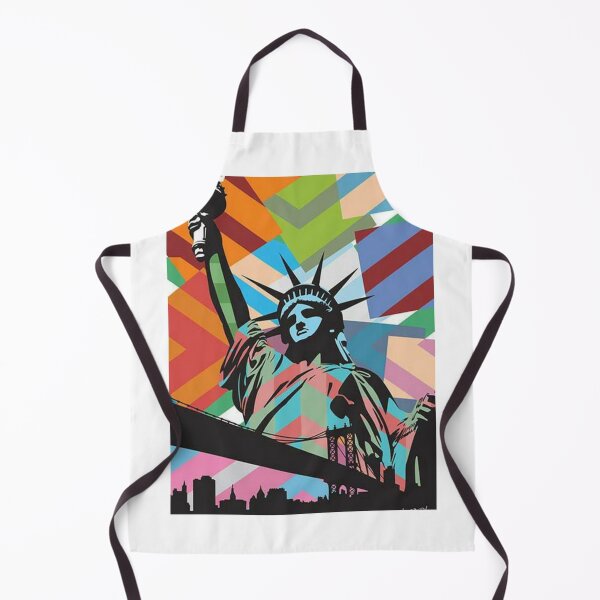 Item preview, Statue of liberty rainbow art merchandise designed and sold by Sovik Goswami.