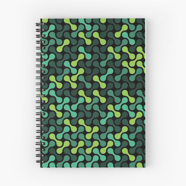Item preview, Dumbbells & Chains Geometric Pattern – Green & Teal designed and sold by RoguePatterns.