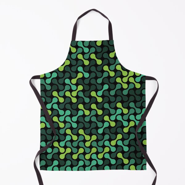 Item preview, Dumbbells & Chains Geometric Pattern – Green & Teal designed and sold by RoguePatterns.