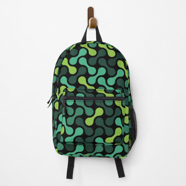 Item preview, Dumbbells & Chains Geometric Pattern – Green & Teal designed and sold by RoguePatterns.