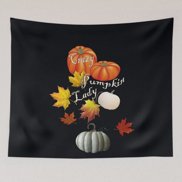 Item preview, Autumn Design Crazy Pumpkin Lady Quote, Graphic Leaves and Pumpkins Funny Fall Apparel & Home Decor designed and sold by Cute & Sassy Custom Gifting Boutiques.