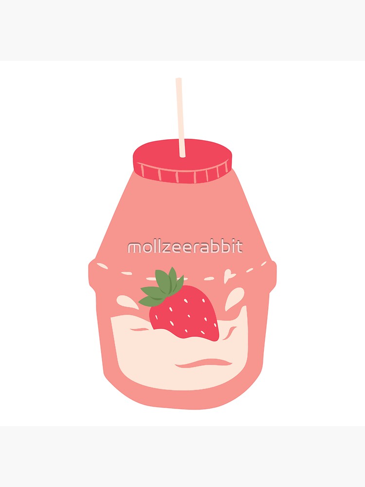 Cute Strawberry Design Set Milk Icecream Cake Sticker for Sale by  JStrawberryMilk
