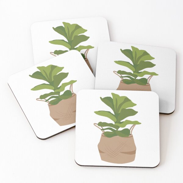 Item preview, Fiddle Leaf Plant in a bohemian natural jute basket Fiddleleaf designed and sold by DearFawnStudio.