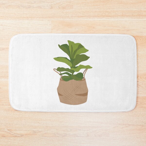 Item preview, Fiddle Leaf Plant in a bohemian natural jute basket Fiddleleaf designed and sold by DearFawnStudio.