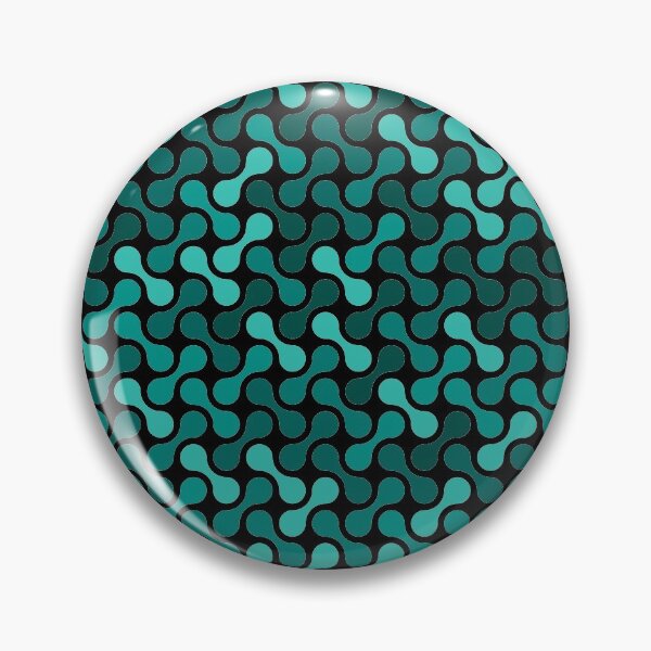 Item preview, Dumbbells & Chains Geometric Pattern – Teal designed and sold by RoguePatterns.