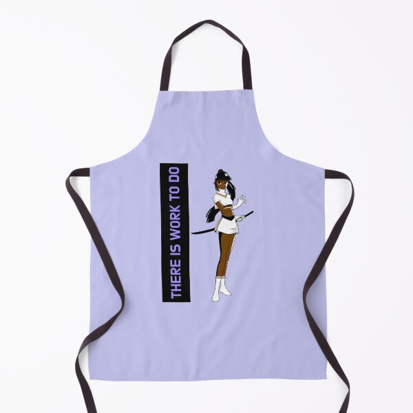 Item preview, There Is Work To Do Brown Skin Girl Warrior Black Girl Magic Anime Manga Unapologetically Black Afro Kpop Purple Lilac Design designed and sold by CreatedbyJR.