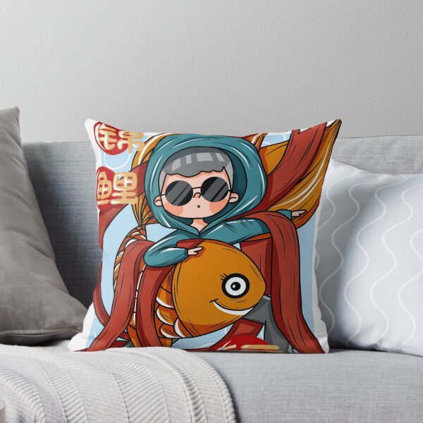Item preview, Cool guy with fish Design ideas | Cute & funny art designed and sold by Virgos Gallery.