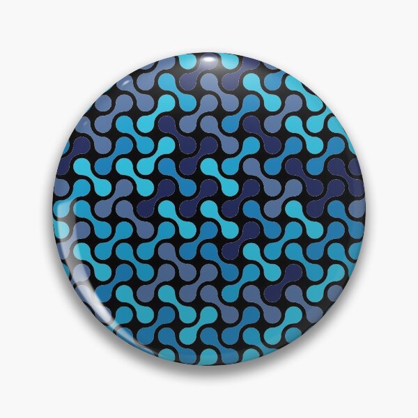 Item preview, Dumbbells & Chains Geometric Pattern – Blue designed and sold by RoguePatterns.