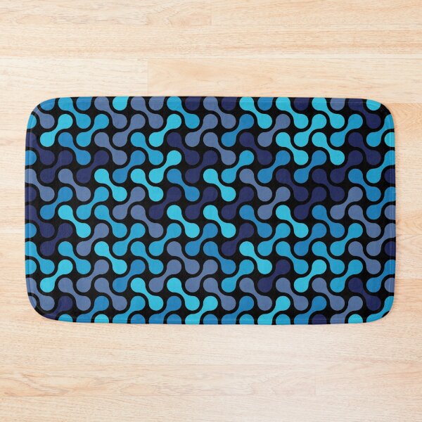 Item preview, Dumbbells & Chains Geometric Pattern – Blue designed and sold by RoguePatterns.