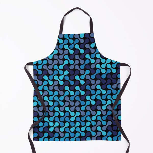 Item preview, Dumbbells & Chains Geometric Pattern – Blue designed and sold by RoguePatterns.