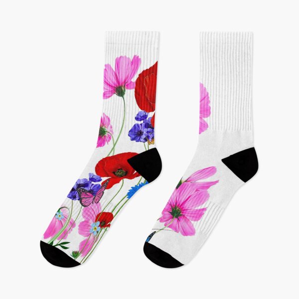 Item preview, Meadow,wild flowers,butterflies art designed and sold by MariaMarinova.