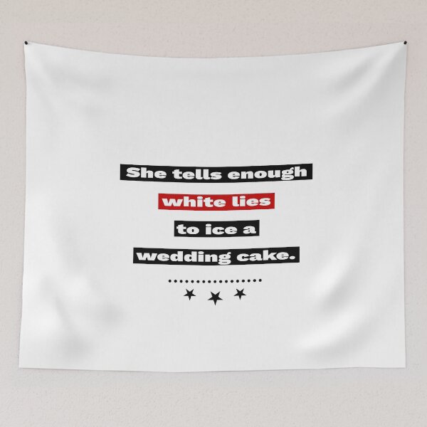 Item preview, White Lie Party Quote designed and sold by renderhome.