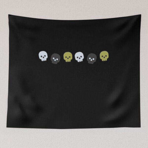 Item preview, skull halloween green designed and sold by CrownsStore.