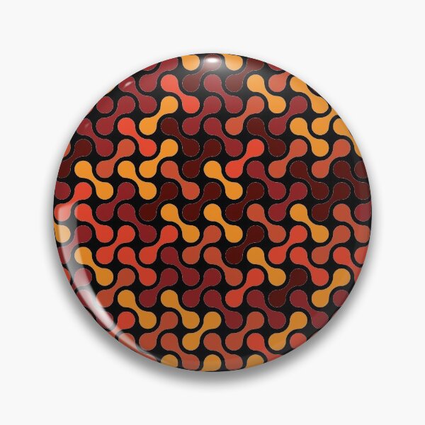 Item preview, Dumbbells & Chains Geometric Pattern – Orange designed and sold by RoguePatterns.