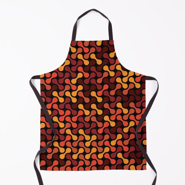 Item preview, Dumbbells & Chains Geometric Pattern – Orange designed and sold by RoguePatterns.