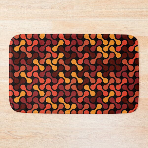 Item preview, Dumbbells & Chains Geometric Pattern – Orange designed and sold by RoguePatterns.