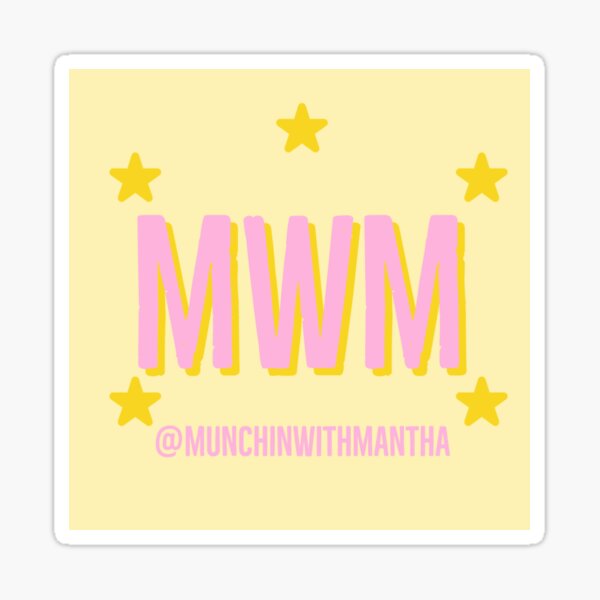 Munchin with Mantha Logo Sticker