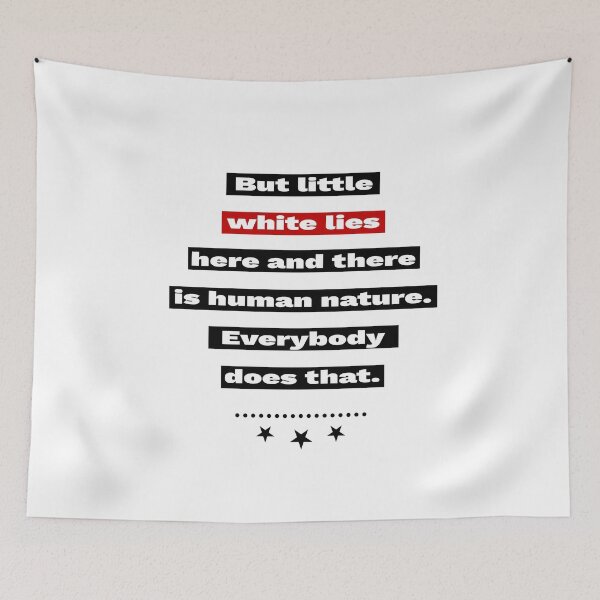 Item preview, White Lie Party Quote designed and sold by renderhome.