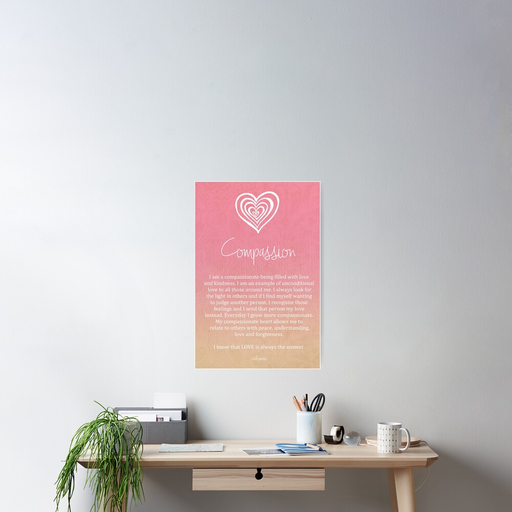 Affirmation - Compassion Poster