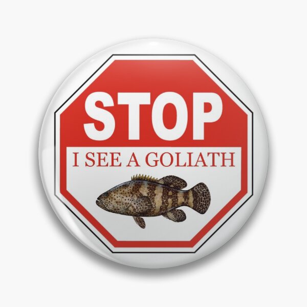 Item preview, Stop I See a Goliath Grouper in the Florida Keys designed and sold by KeysTreasures.
