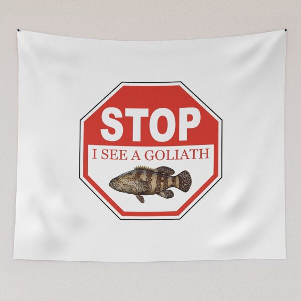Item preview, Stop I See a Goliath Grouper in the Florida Keys designed and sold by KeysTreasures.