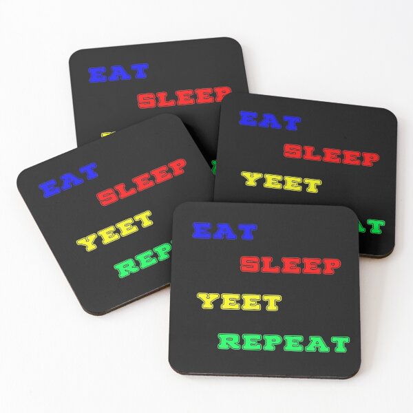 Item preview, Eat sleep yeet repeat designed and sold by jamal-alkhalf.
