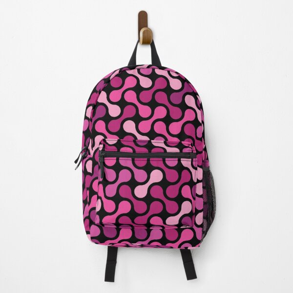 Item preview, Dumbbells & Chains Geometric Pattern – Fuchsia designed and sold by RoguePatterns.