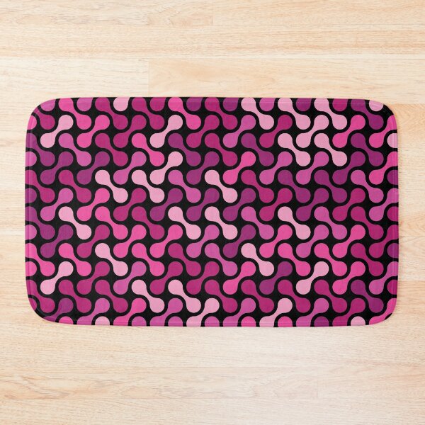 Item preview, Dumbbells & Chains Geometric Pattern – Fuchsia designed and sold by RoguePatterns.