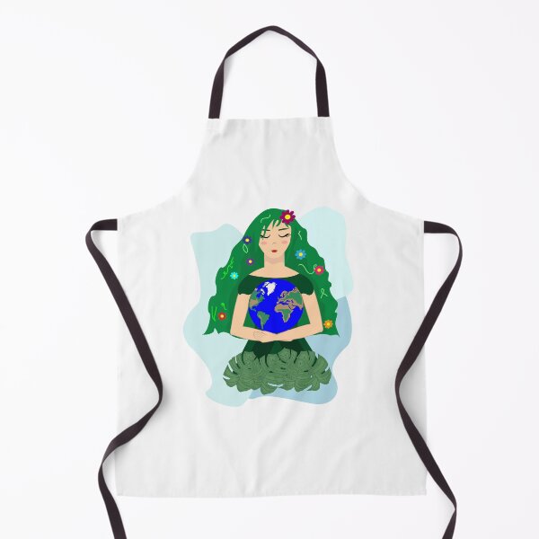 Item preview, Mother earth with green hair holding the planet between her arms  designed and sold by SGS-.