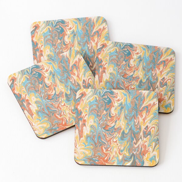 Item preview, Summer Sun Liquid Fun Marble Pattern designed and sold by Wisps & Whiskers Designs.