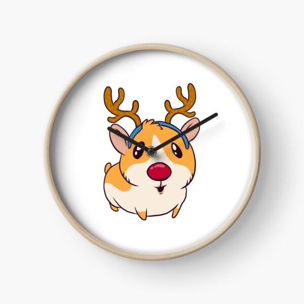 christmas guinea pig Clock