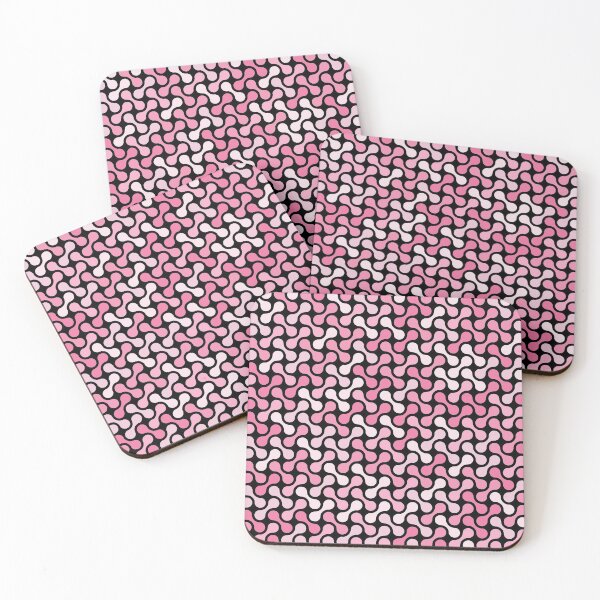 Item preview, Dumbbells & Chains Geometric Pattern – Pink designed and sold by RoguePatterns.