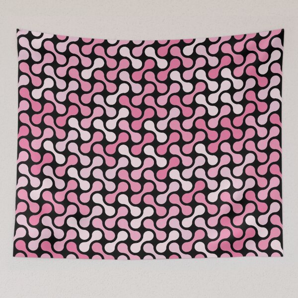 Item preview, Dumbbells & Chains Geometric Pattern – Pink designed and sold by RoguePatterns.