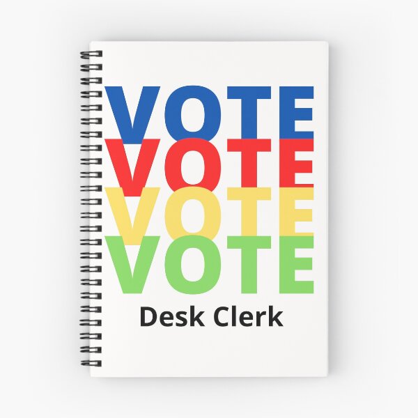 Item preview, Vote Desk Clerk designed and sold by majeed10.