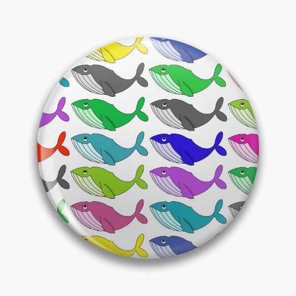 Item preview, Rainbow whales designed and sold by rainbowcho.