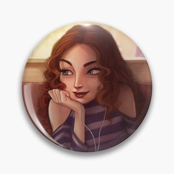 Item preview, cute girl at a cafe designed and sold by Carlos Lascano.