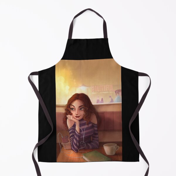 Item preview, cute girl at a cafe designed and sold by Carlos Lascano.