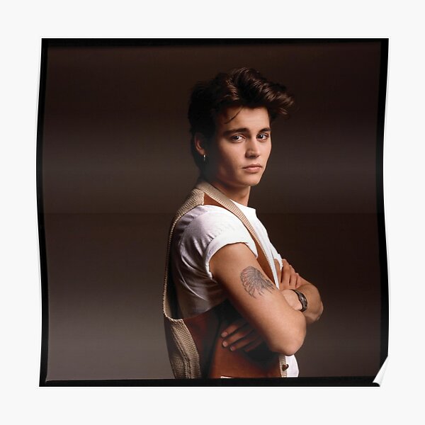Jeune Johnny Depp Poster