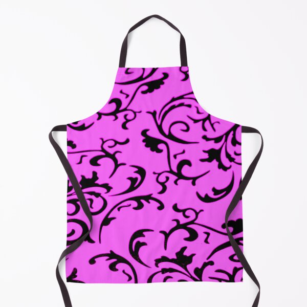 Item preview, ARABIATA 9 black fuschia patterns Morocco Essaouira flowers leaves design arabesques scrolls decor designed and sold by dragonemma.