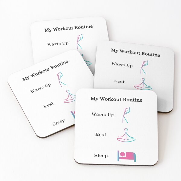 Item preview, My Workout Routine: Warm Up, Rest, Sleep designed and sold by CreativTEES !.